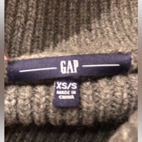 Grey Gap Cowl Neck Cape. Pockets on Each Sides, Wool/Cashmere Blend Size XS/S - Picture 8 of 10